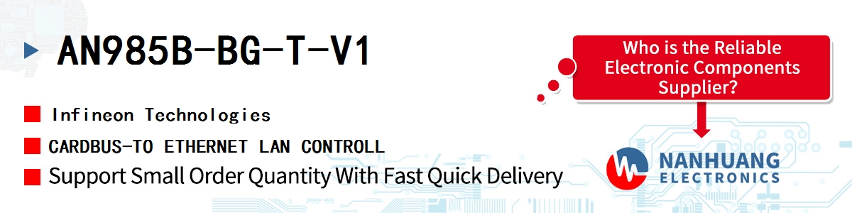 AN985B-BG-T-V1 Infineon CARDBUS-TO ETHERNET LAN CONTROLL