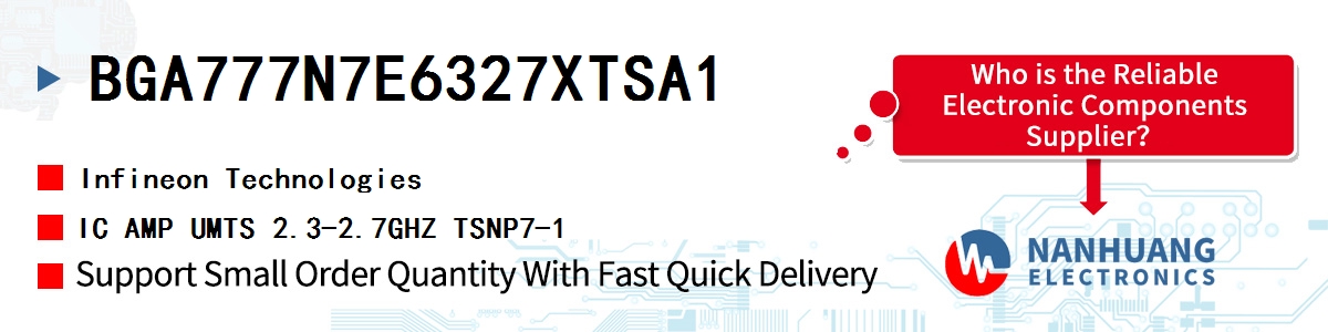 BGA777N7E6327XTSA1 Infineon IC AMP UMTS 2.3-2.7GHZ TSNP7-1