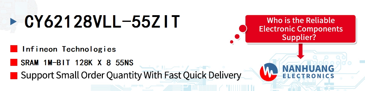 CY62128VLL-55ZIT Infineon SRAM 1M-BIT 128K X 8 55NS