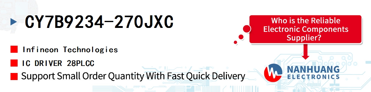 CY7B9234-270JXC Infineon IC DRIVER 28PLCC