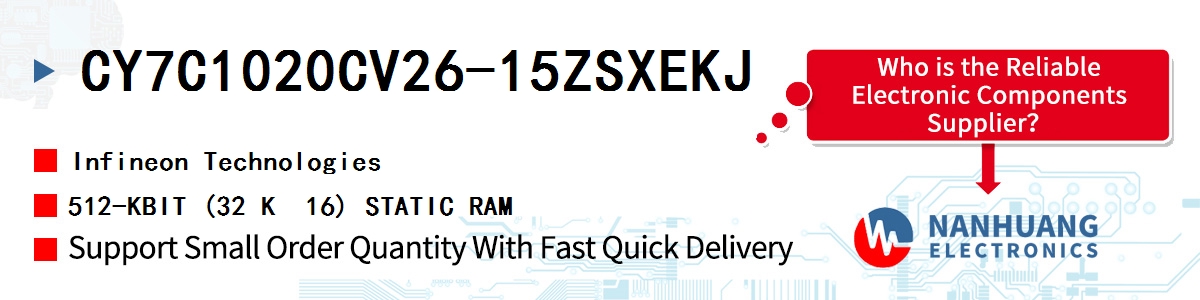 CY7C1020CV26-15ZSXEKJ Infineon 512-KBIT (32 K  16) STATIC RAM