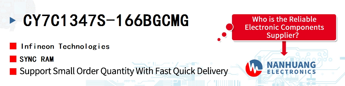 CY7C1347S-166BGCMG Infineon SYNC RAM