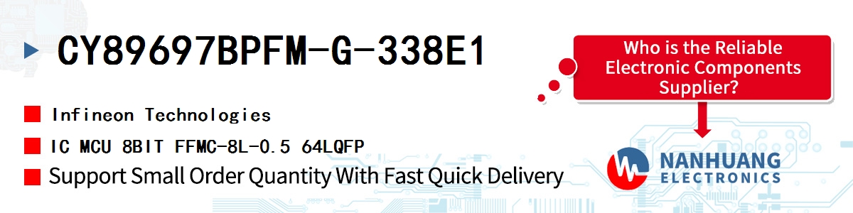 CY89697BPFM-G-338E1 Infineon IC MCU 8BIT FFMC-8L-0.5 64LQFP