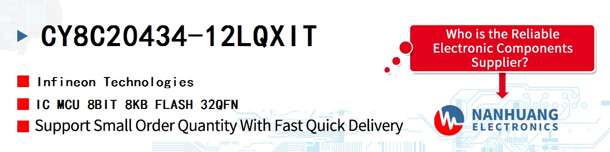 CY8C20434-12LQXIT Infineon IC MCU 8BIT 8KB FLASH 32QFN