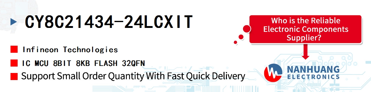 CY8C21434-24LCXIT Infineon IC MCU 8BIT 8KB FLASH 32QFN