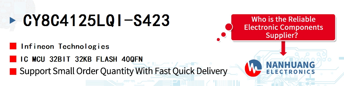 CY8C4125LQI-S423 Infineon IC MCU 32BIT 32KB FLASH 40QFN