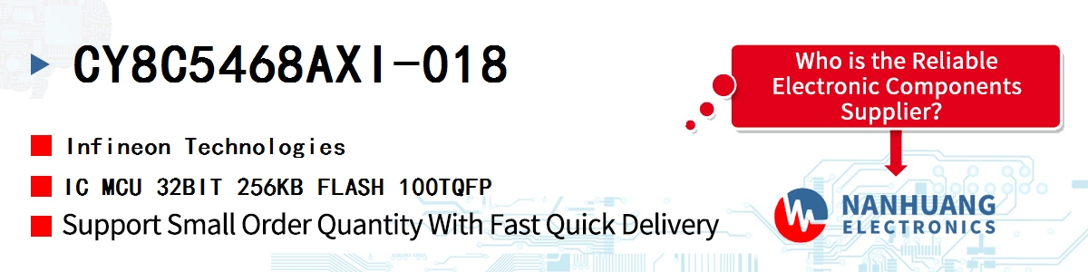 CY8C5468AXI-018 Infineon IC MCU 32BIT 256KB FLASH 100TQFP