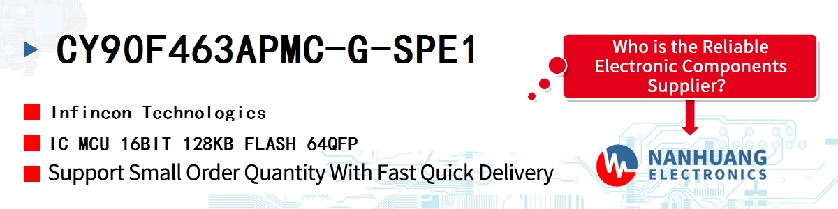 CY90F463APMC-G-SPE1 Infineon IC MCU 16BIT 128KB FLASH 64QFP