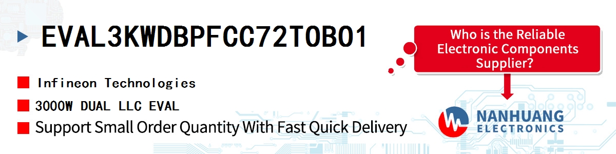 EVAL3KWDBPFCC72TOBO1 Infineon 3000W DUAL LLC EVAL