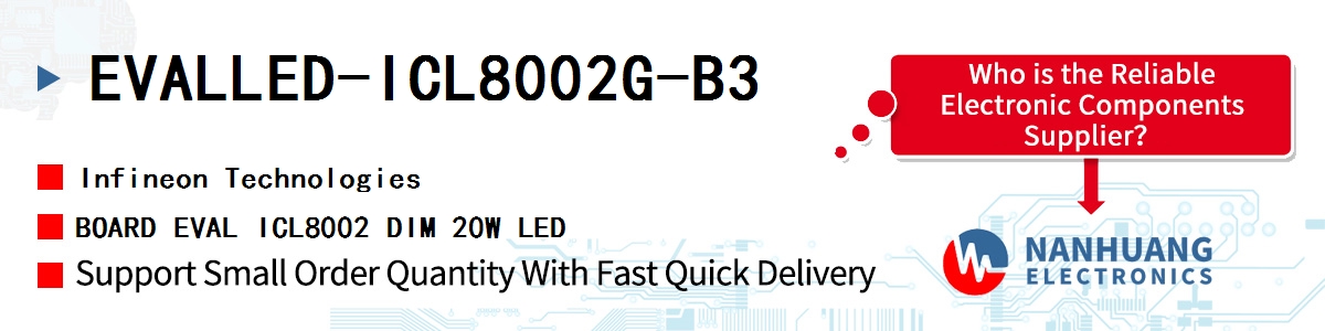 EVALLED-ICL8002G-B3 Infineon BOARD EVAL ICL8002 DIM 20W LED