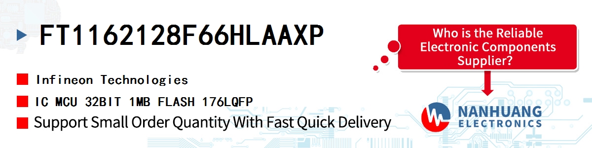 FT1162128F66HLAAXP Infineon IC MCU 32BIT 1MB FLASH 176LQFP