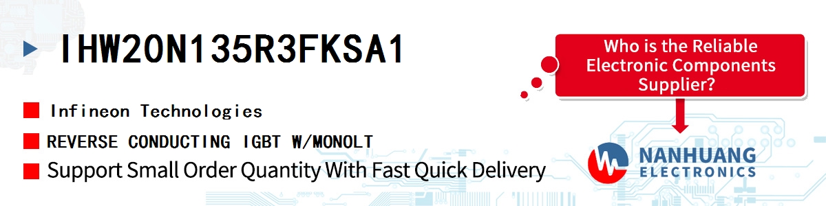 IHW20N135R3FKSA1 Infineon REVERSE CONDUCTING IGBT W/MONOLT