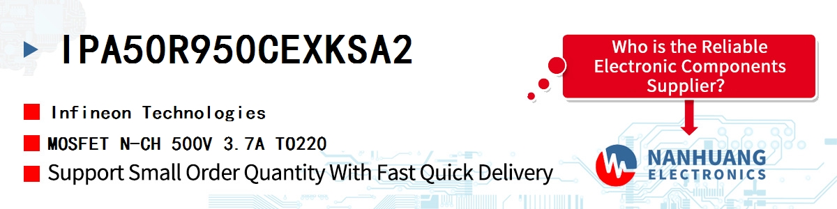 IPA50R950CEXKSA2 Infineon MOSFET N-CH 500V 3.7A TO220