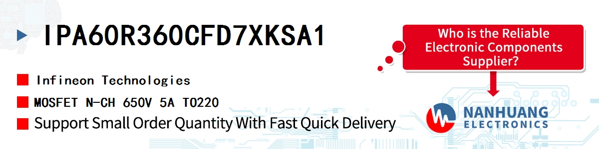 IPA60R360CFD7XKSA1 Infineon MOSFET N-CH 650V 5A TO220