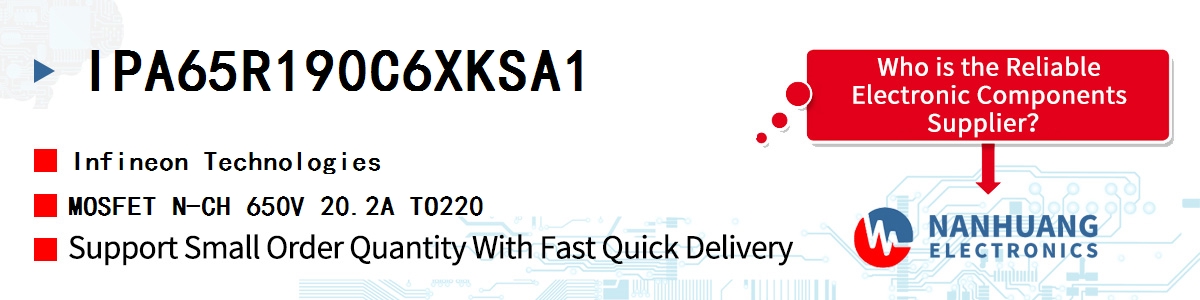 IPA65R190C6XKSA1 Infineon MOSFET N-CH 650V 20.2A TO220
