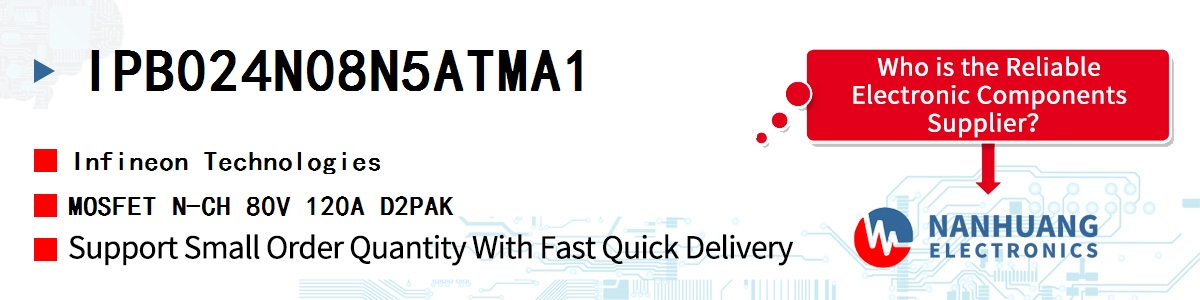 IPB024N08N5ATMA1 Infineon MOSFET N-CH 80V 120A D2PAK