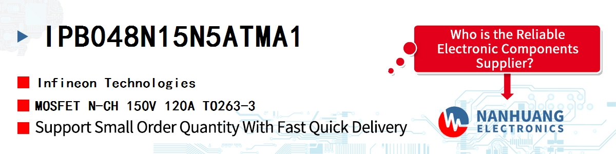 IPB048N15N5ATMA1 Infineon MOSFET N-CH 150V 120A TO263-3