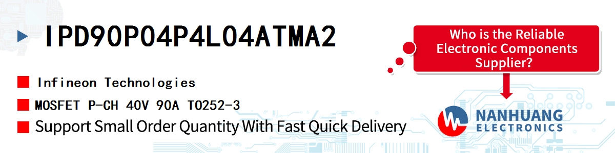 IPD90P04P4L04ATMA2 Infineon MOSFET P-CH 40V 90A TO252-3