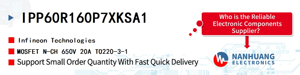 IPP60R160P7XKSA1 Infineon MOSFET N-CH 650V 20A TO220-3-1