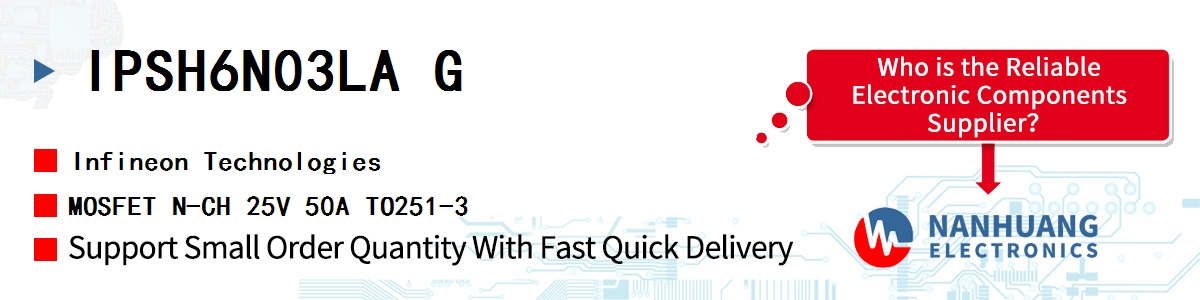 IPSH6N03LA G Infineon MOSFET N-CH 25V 50A TO251-3