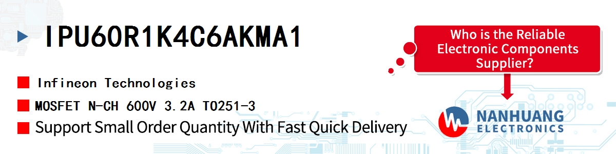 IPU60R1K4C6AKMA1 Infineon MOSFET N-CH 600V 3.2A TO251-3