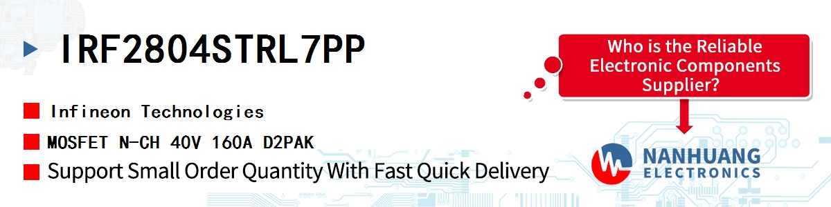 IRF2804STRL7PP Infineon MOSFET N-CH 40V 160A D2PAK