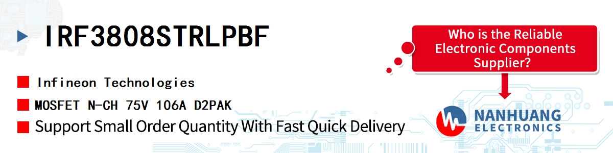 IRF3808STRLPBF Infineon MOSFET N-CH 75V 106A D2PAK