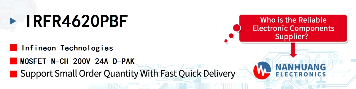 IRFR4620PBF Infineon MOSFET N-CH 200V 24A D-PAK