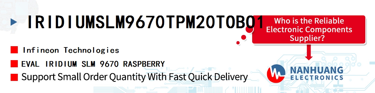IRIDIUMSLM9670TPM20TOBO1 Infineon EVAL IRIDIUM SLM 9670 RASPBERRY
