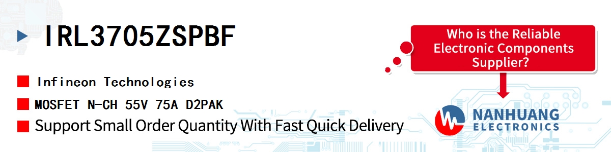 IRL3705ZSPBF Infineon MOSFET N-CH 55V 75A D2PAK