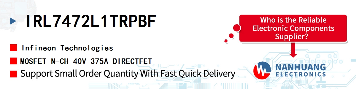 IRL7472L1TRPBF Infineon MOSFET N-CH 40V 375A DIRECTFET