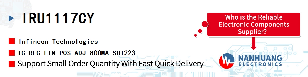 IRU1117CY Infineon IC REG LIN POS ADJ 800MA SOT223