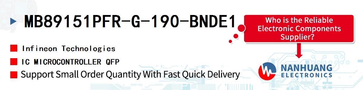 MB89151PFR-G-190-BNDE1 Infineon IC MICROCONTROLLER QFP