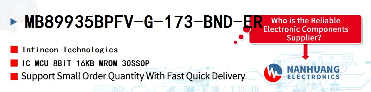 MB89935BPFV-G-173-BND-ER Infineon IC MCU 8BIT 16KB MROM 30SSOP