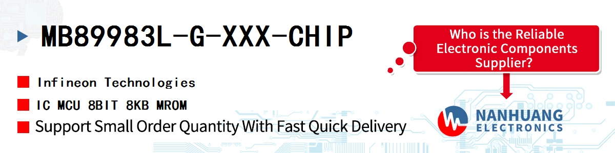 MB89983L-G-XXX-CHIP Infineon IC MCU 8BIT 8KB MROM