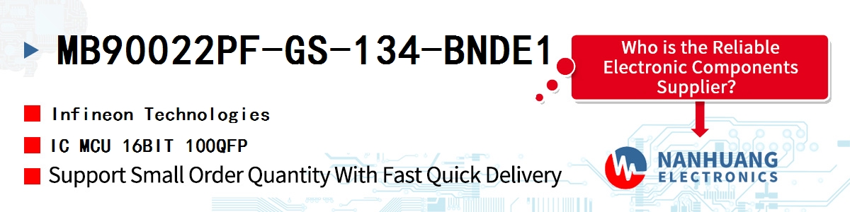 MB90022PF-GS-134-BNDE1 Infineon IC MCU 16BIT 100QFP
