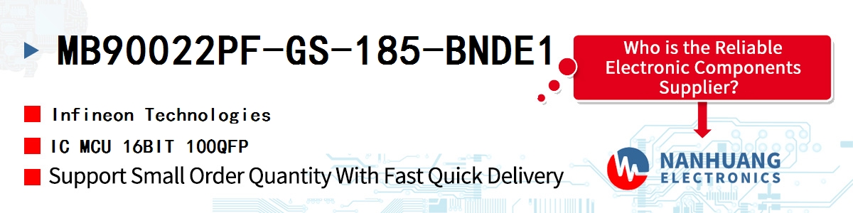 MB90022PF-GS-185-BNDE1 Infineon IC MCU 16BIT 100QFP