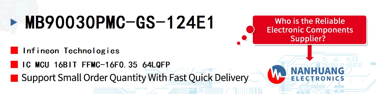 MB90030PMC-GS-124E1 Infineon IC MCU 16BIT FFMC-16F0.35 64LQFP