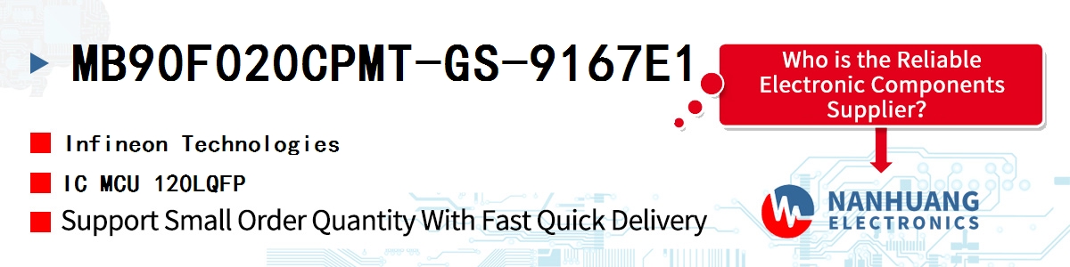 MB90F020CPMT-GS-9167E1 Infineon IC MCU 120LQFP