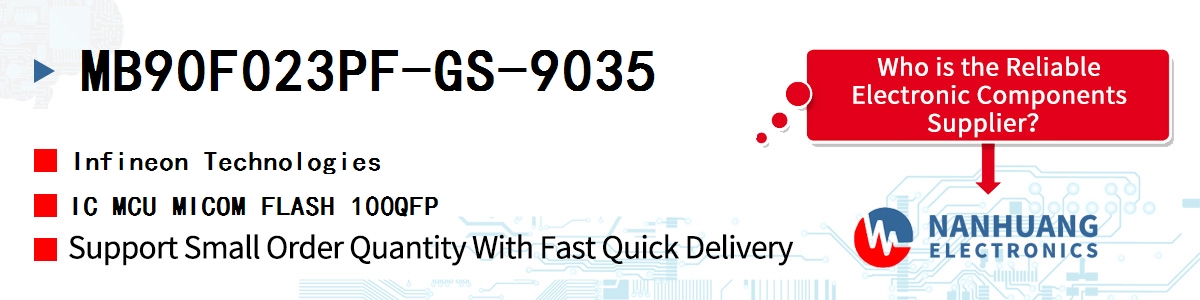 MB90F023PF-GS-9035 Infineon IC MCU MICOM FLASH 100QFP