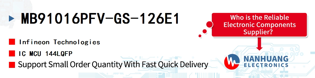 MB91016PFV-GS-126E1 Infineon IC MCU 144LQFP