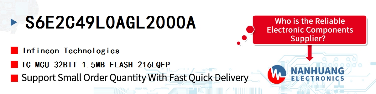 S6E2C49L0AGL2000A Infineon IC MCU 32BIT 1.5MB FLASH 216LQFP