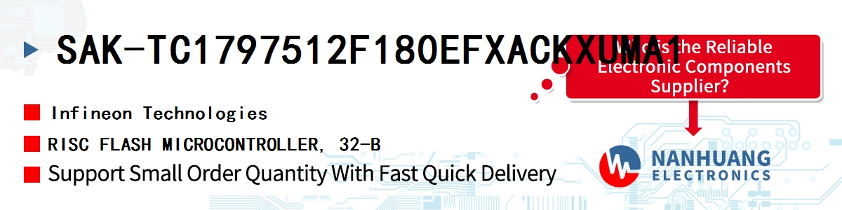 SAK-TC1797512F180EFXACKXUMA1 Infineon RISC FLASH MICROCONTROLLER, 32-B