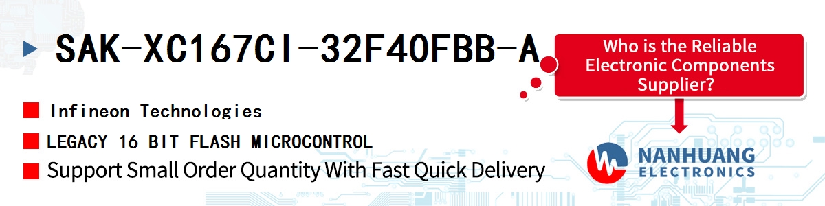 SAK-XC167CI-32F40FBB-A Infineon LEGACY 16 BIT FLASH MICROCONTROL