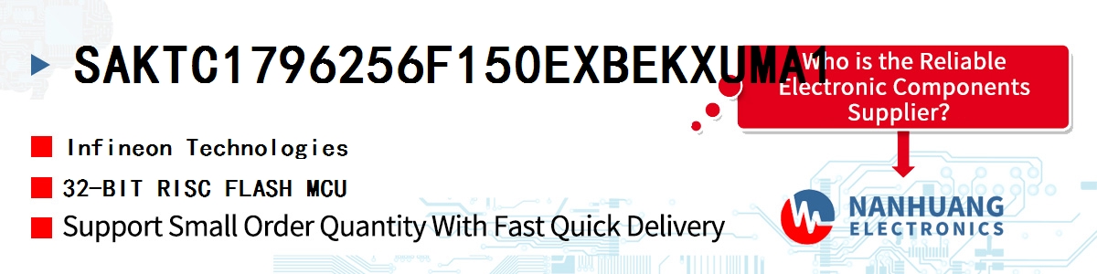 SAKTC1796256F150EXBEKXUMA1 Infineon 32-BIT RISC FLASH MCU