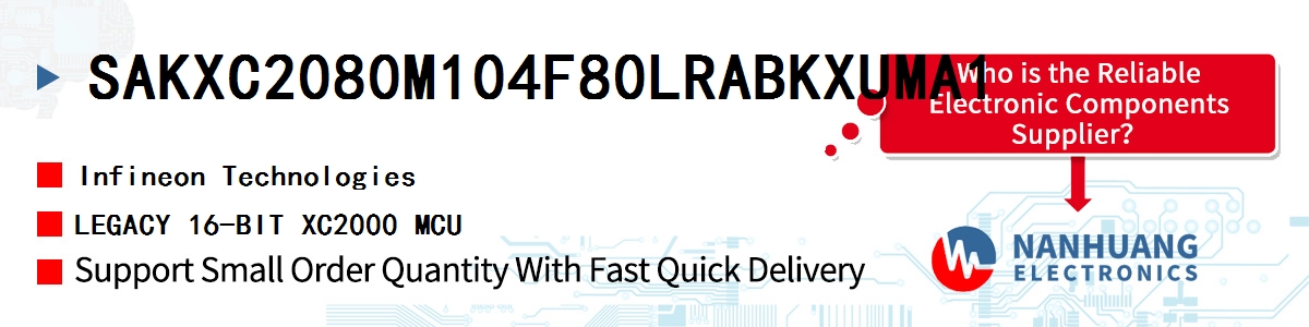 SAKXC2080M104F80LRABKXUMA1 Infineon LEGACY 16-BIT XC2000 MCU