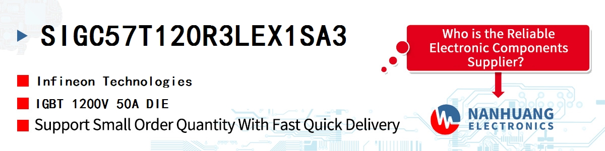 SIGC57T120R3LEX1SA3 Infineon IGBT 1200V 50A DIE