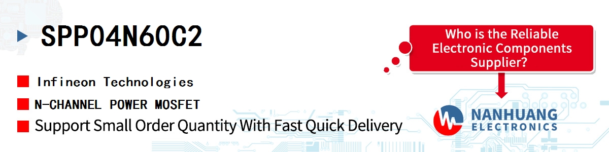 SPP04N60C2 Infineon N-CHANNEL POWER MOSFET
