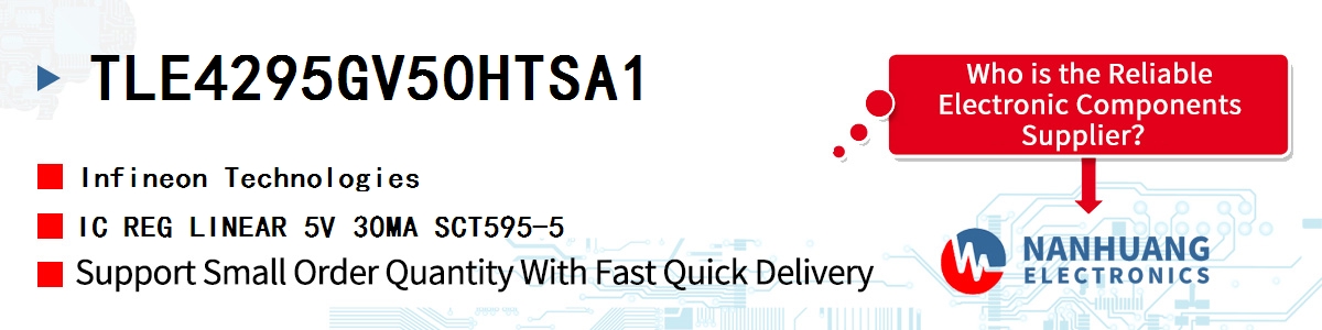 TLE4295GV50HTSA1 Infineon IC REG LINEAR 5V 30MA SCT595-5